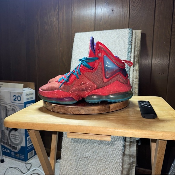 Nike Other - Nike LeBron 19 Kings Crown Mens 9 Shoes Siren Red Lazer Blue Basketball Sneakers